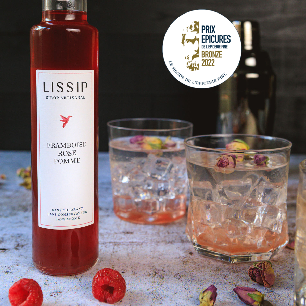 sirop rose naturel mocktail boisson made in france