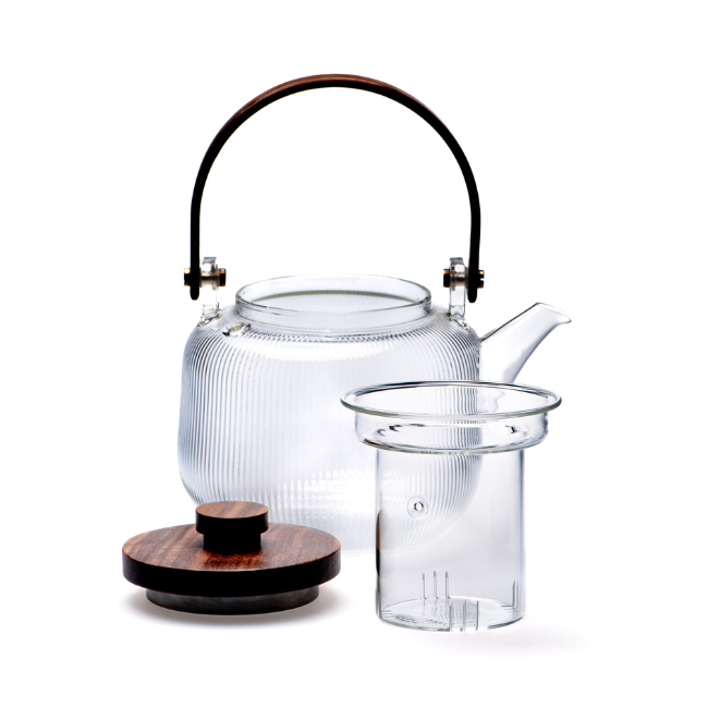 Blossom glass teapot