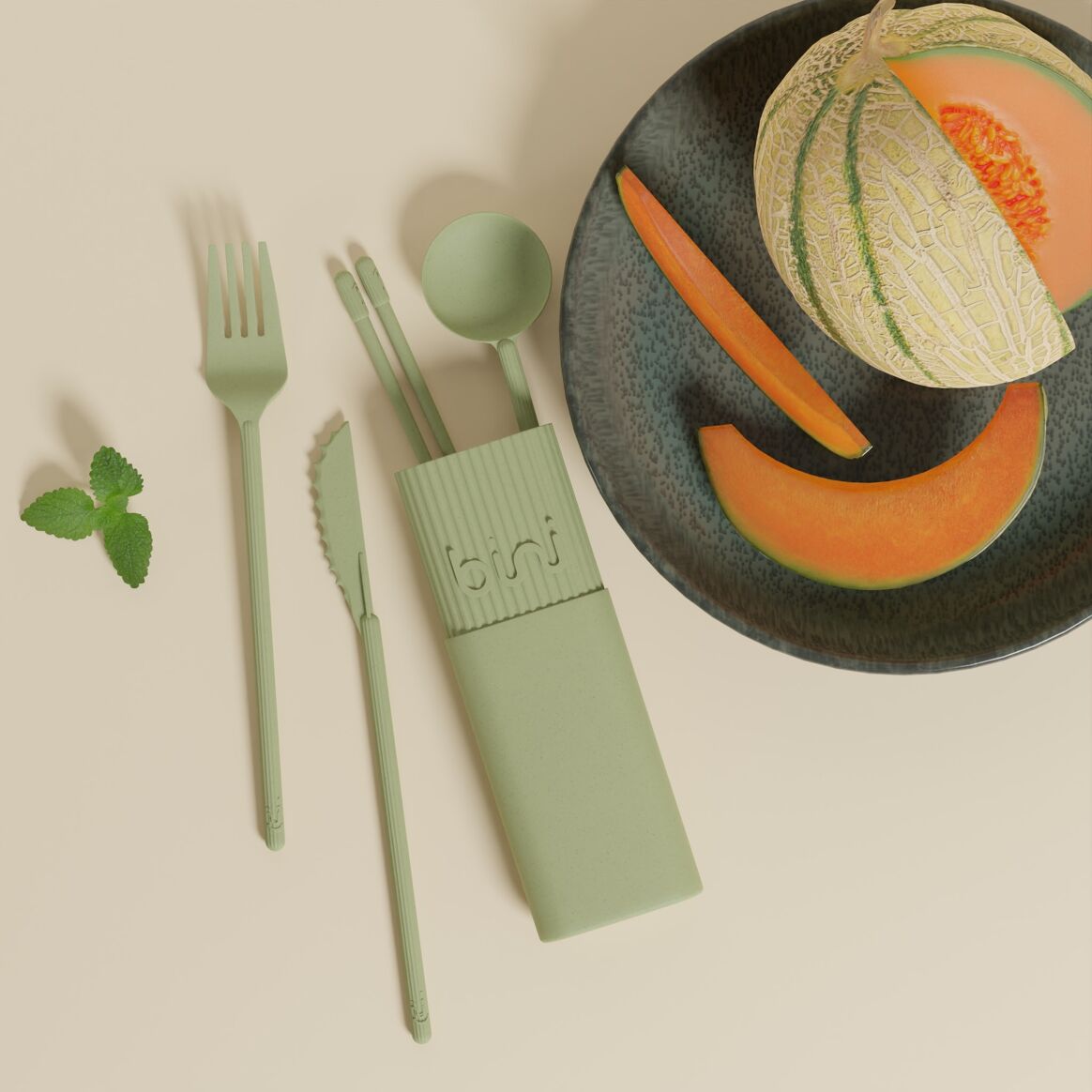 Kit de couverts - Olive