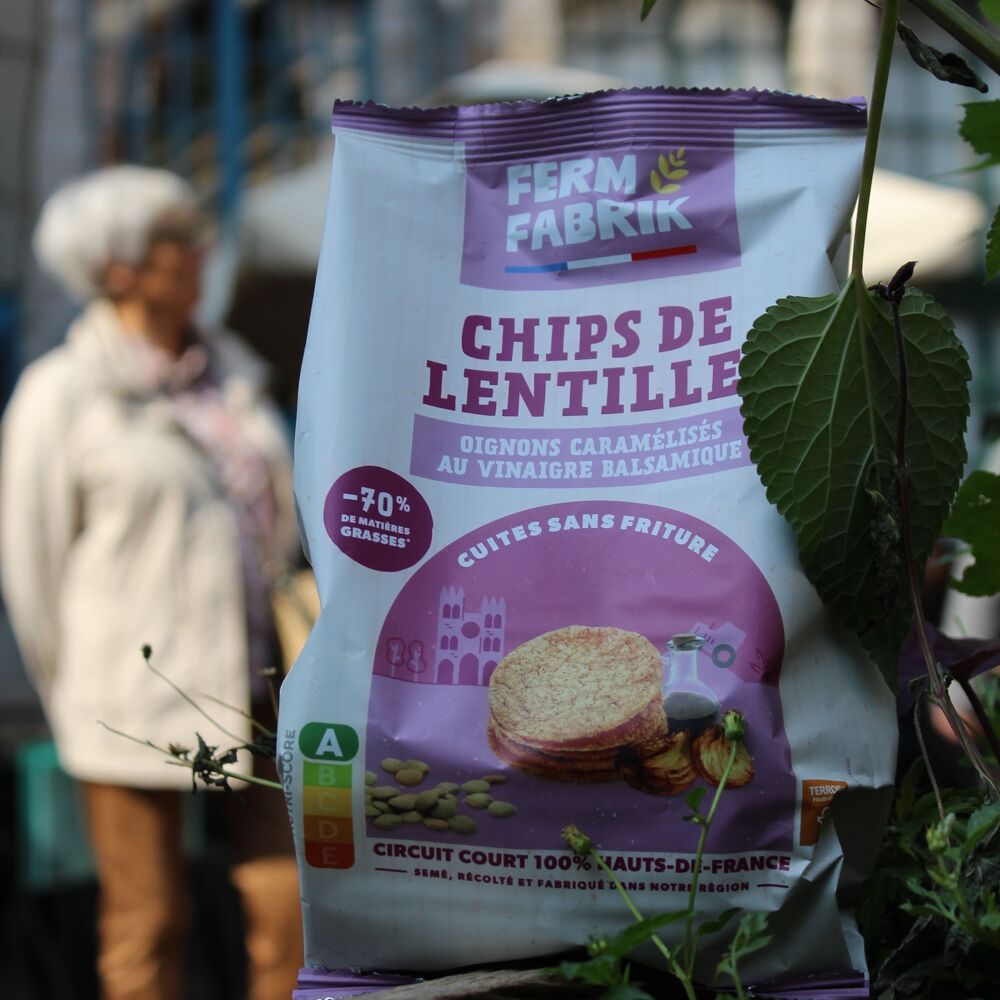 Chips Lentilles - Oignon caramélisé au vinaigre balsamique