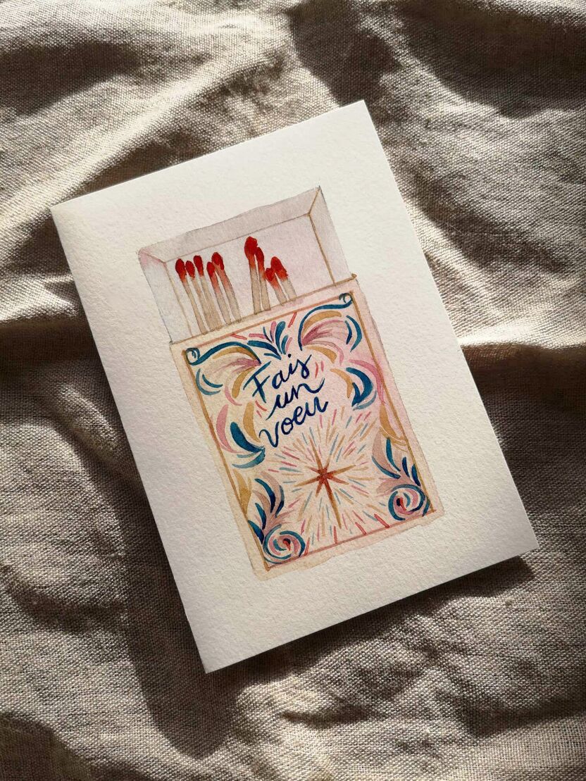 Carte Fais un voeu