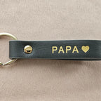Porte-clé en cuir Papa