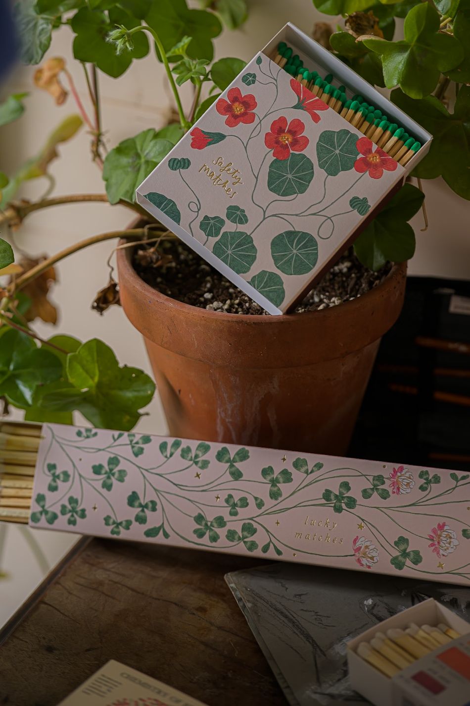 Boîte de Longues Allumettes Lucky Clover