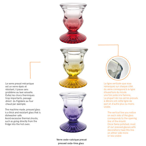 Coffret de 3 Bougeoirs Halo