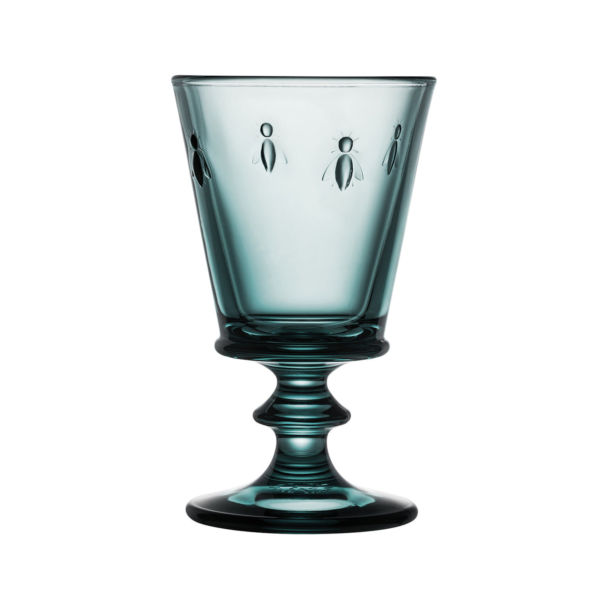 Midnight Blue Bee Stemmed Glass
