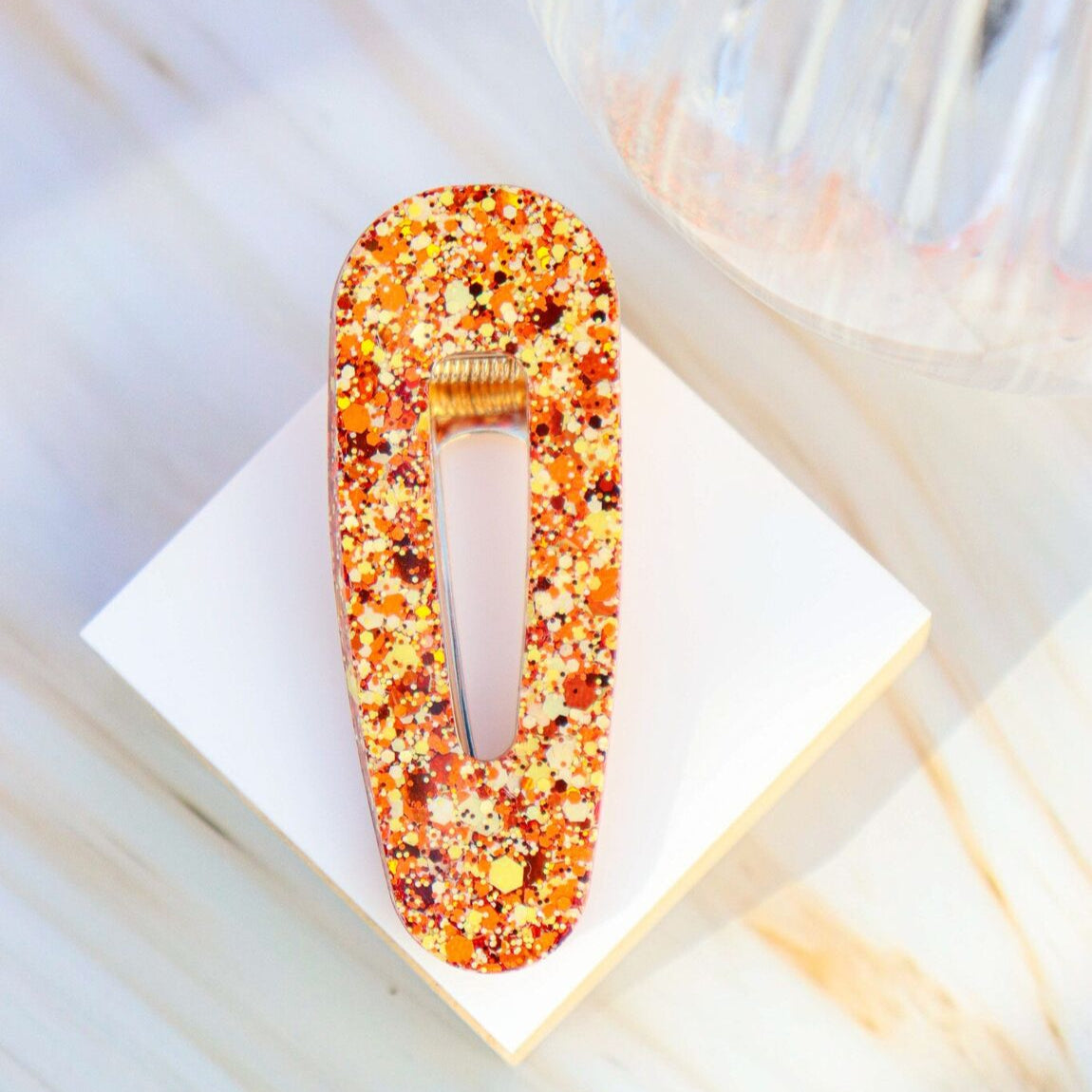 Barrette triangle Paillette