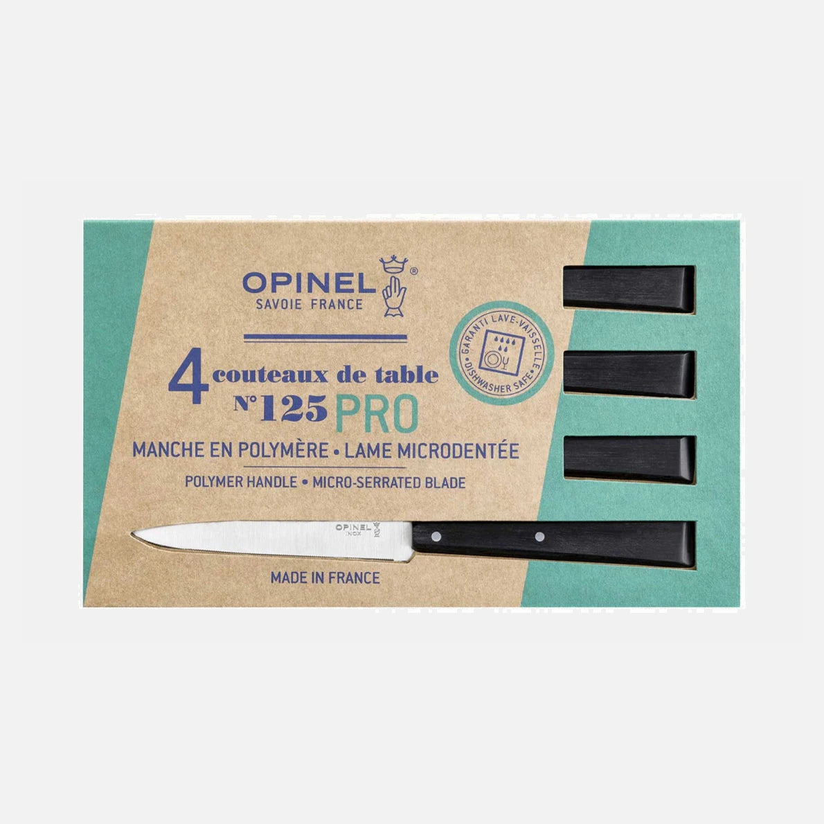 Boîte de 4 Couteaux de Table N°125 Pro Polymère