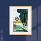 Affiche Air France Notre-Dame de Paris