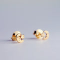 Moon kiss earrings
