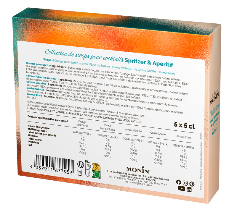Coffret de Sirops pour Spritzer et Apéritif