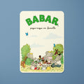 Carte postale Babar - Pique-nique en famille