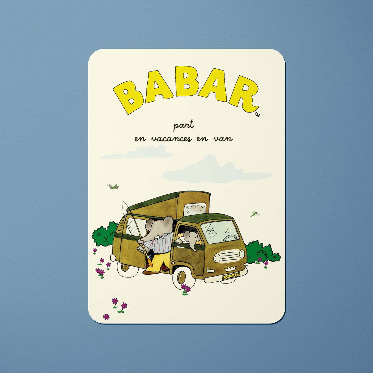 Carte postale Babar - Part en vacances en Van