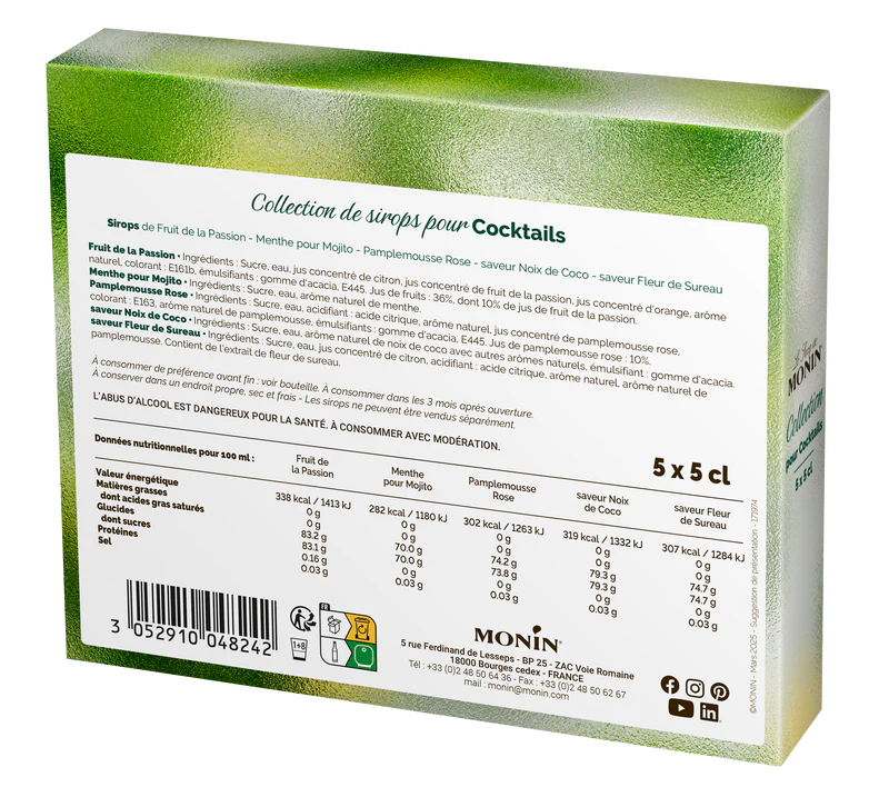 Coffret de Sirops pour Cocktails