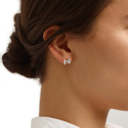 Boucles d'Oreilles Farfalle Argent 925
