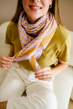 Foulard en coton - Mona Parme