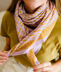 Foulard en coton - Mona Parme