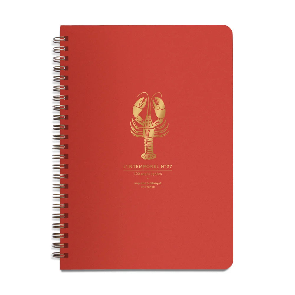 Carnet Spirale Homard