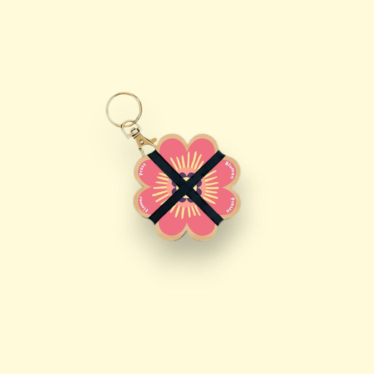 Porte-clé Presse à fleurs