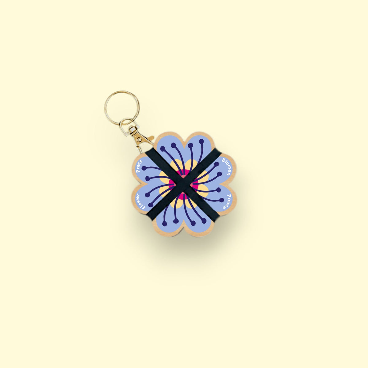 Porte-clé Presse à fleurs