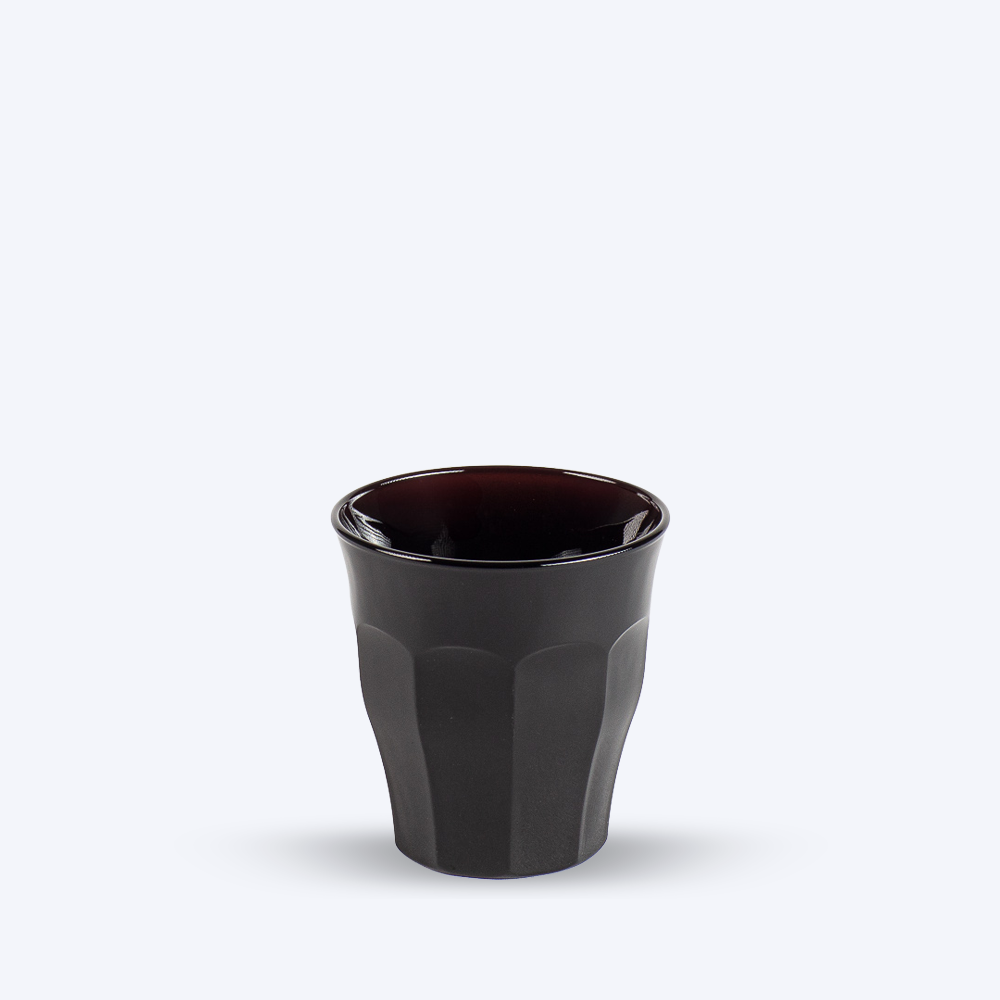 Coffret 6 Gobelets - Tasses Picardie Noir Brillant