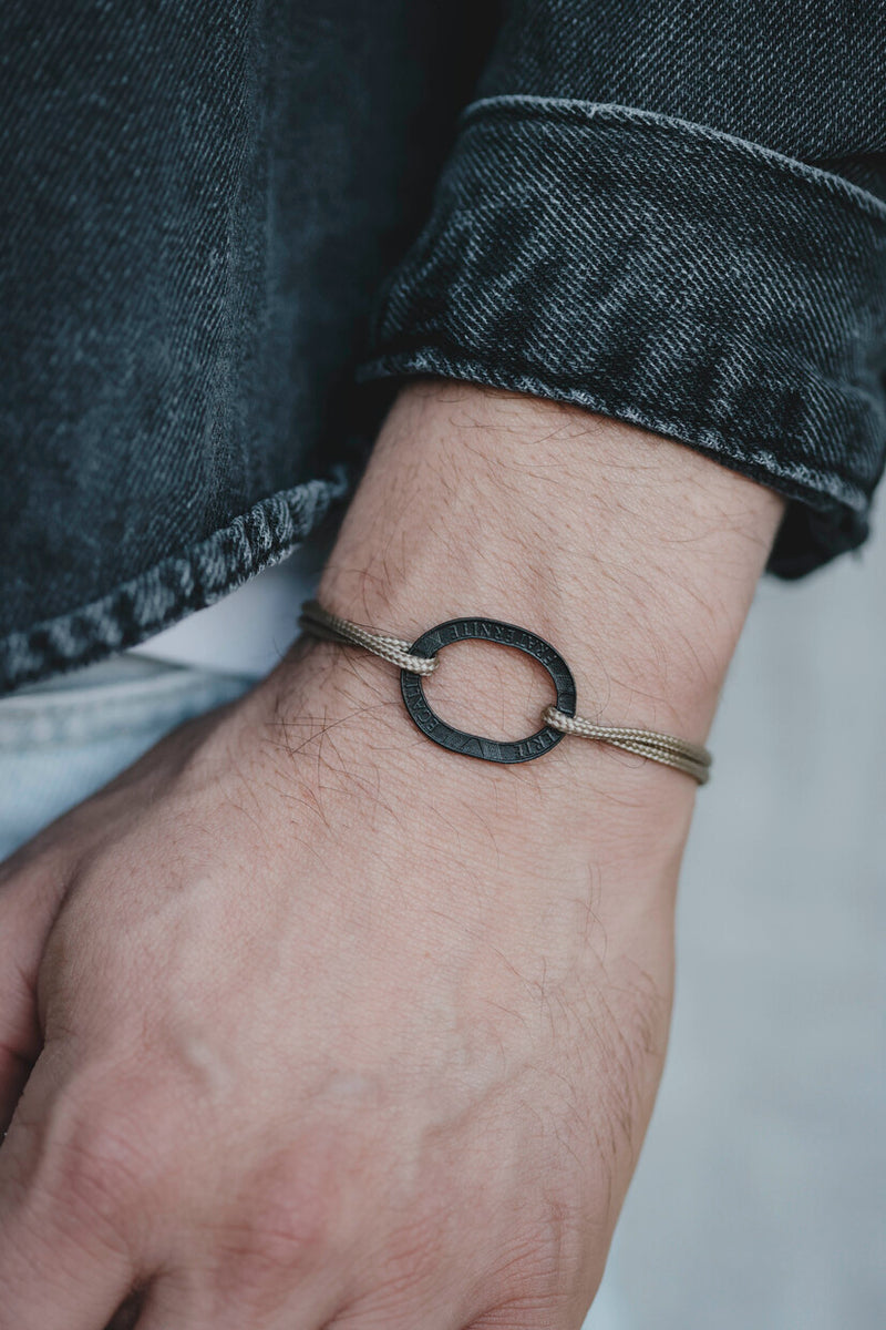 Bracelet Bastille charbon