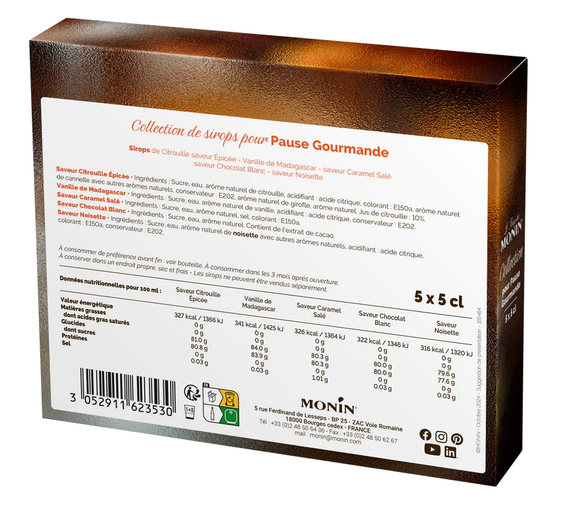 Coffret de Sirops pour Pause Gourmande