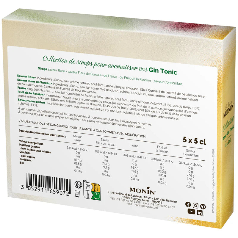 Coffret de Sirops pour Gin Tonic