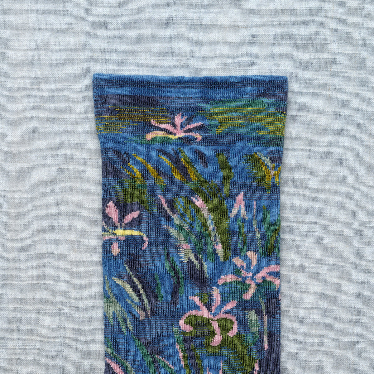 Chaussettes Monet Iris Cobalt