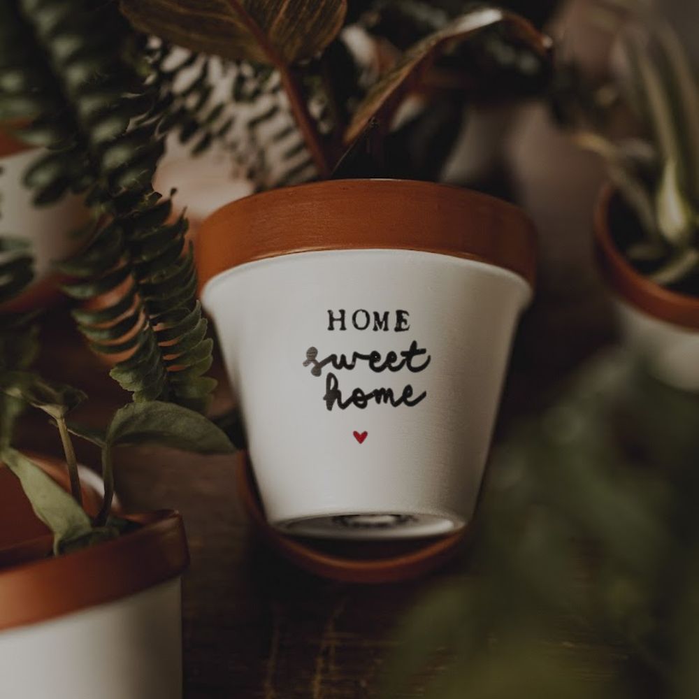 Pot de fleurs Home Sweet Home
