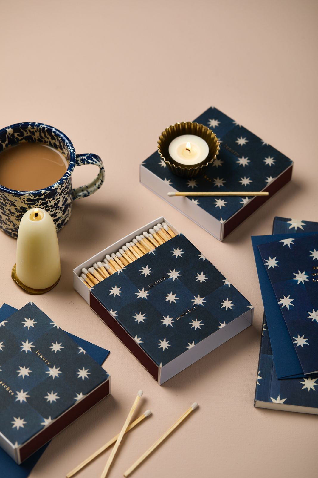Boîte d'Allumettes - Navy Star Tile - Pièce - Archivist