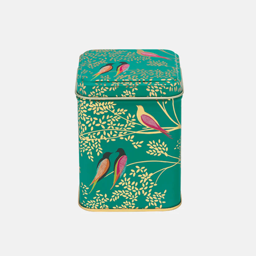 Boite à thé Oiseaux Vert