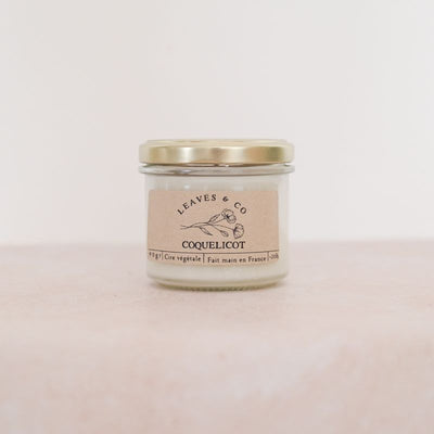 Bougie saison Coquelicot