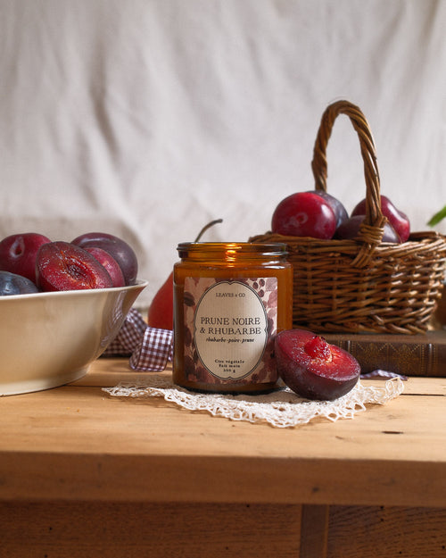 Bougie Prune Noire & Rhubarbe