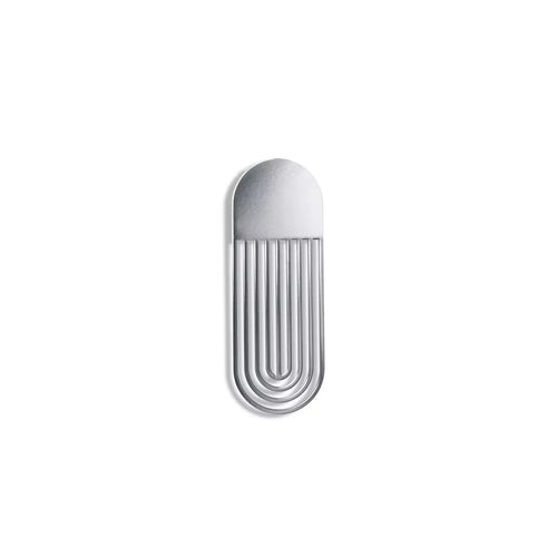 Broche magnético oblongo de plata