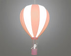 Lampe suspension Montgolfière Rose