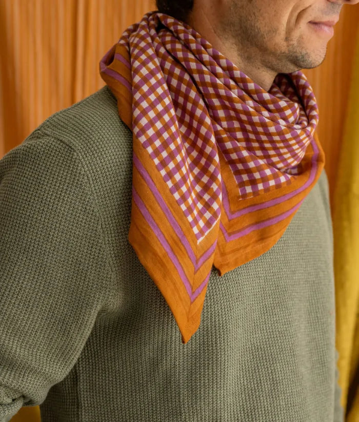 Foulard en coton Tara Camel