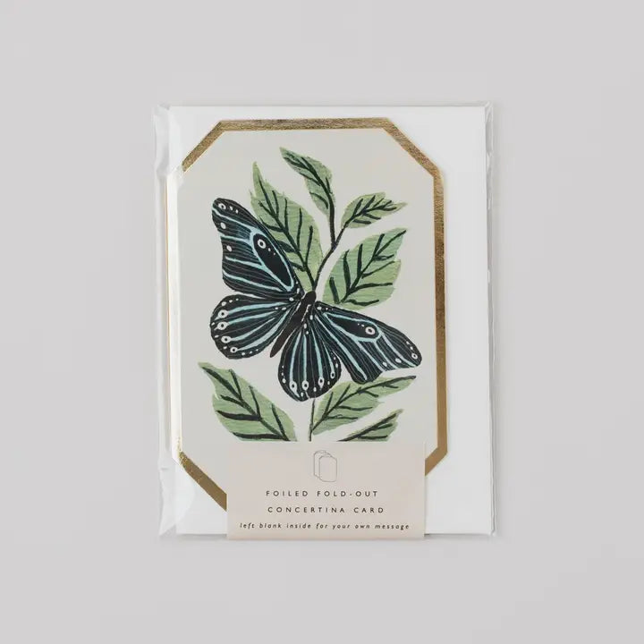 Carte Accordéon Papillons