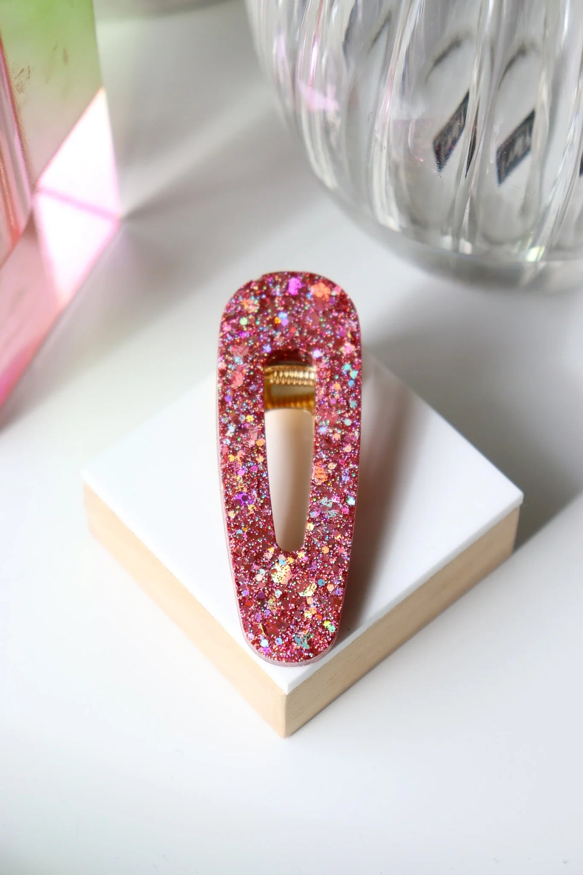 Barrette triangle Paillette