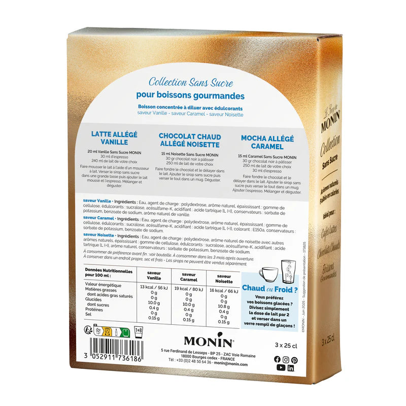 Coffret de Sirops Sans Sucre